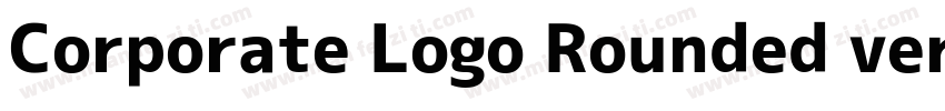 Corporate Logo Rounded ver2 Bd字体转换